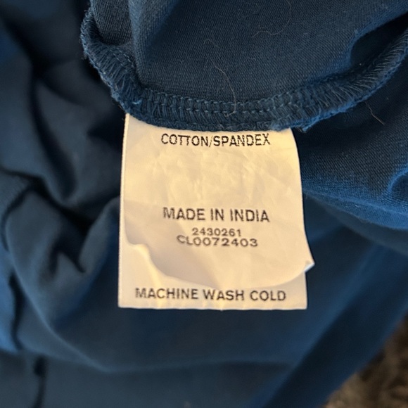 Eshakti Blue Midi Dress, Short Sleeve Fit & Flare Dress with Pockets, Medium / 8 - Picture 7 of 8